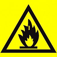 Самоклеящаяся этикетка: 150х150 мм²  Пожароопасно | код. YPC20-POGOP-2-010 |  IEK